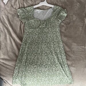 Green Floral Dress